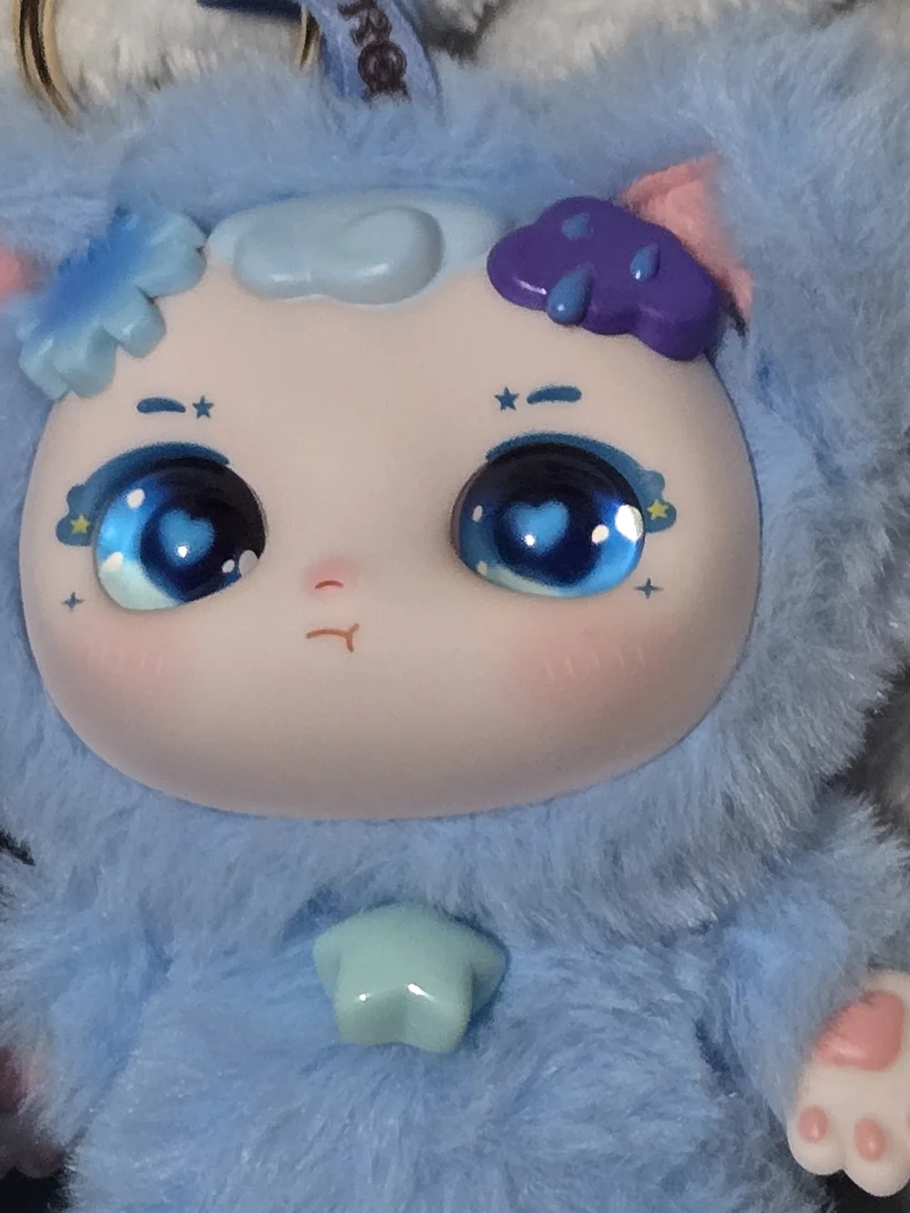 Dumia-Ula Xiaoxue Blue Plush Character Keychain Doll w/ Box & Tag